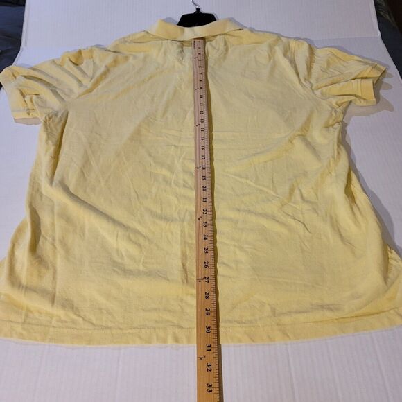 Men's IZOD Heritage Polo Shirt XXL Regular Fit 100% cotton Golf Shirt Yellow - Picture 11 of 12